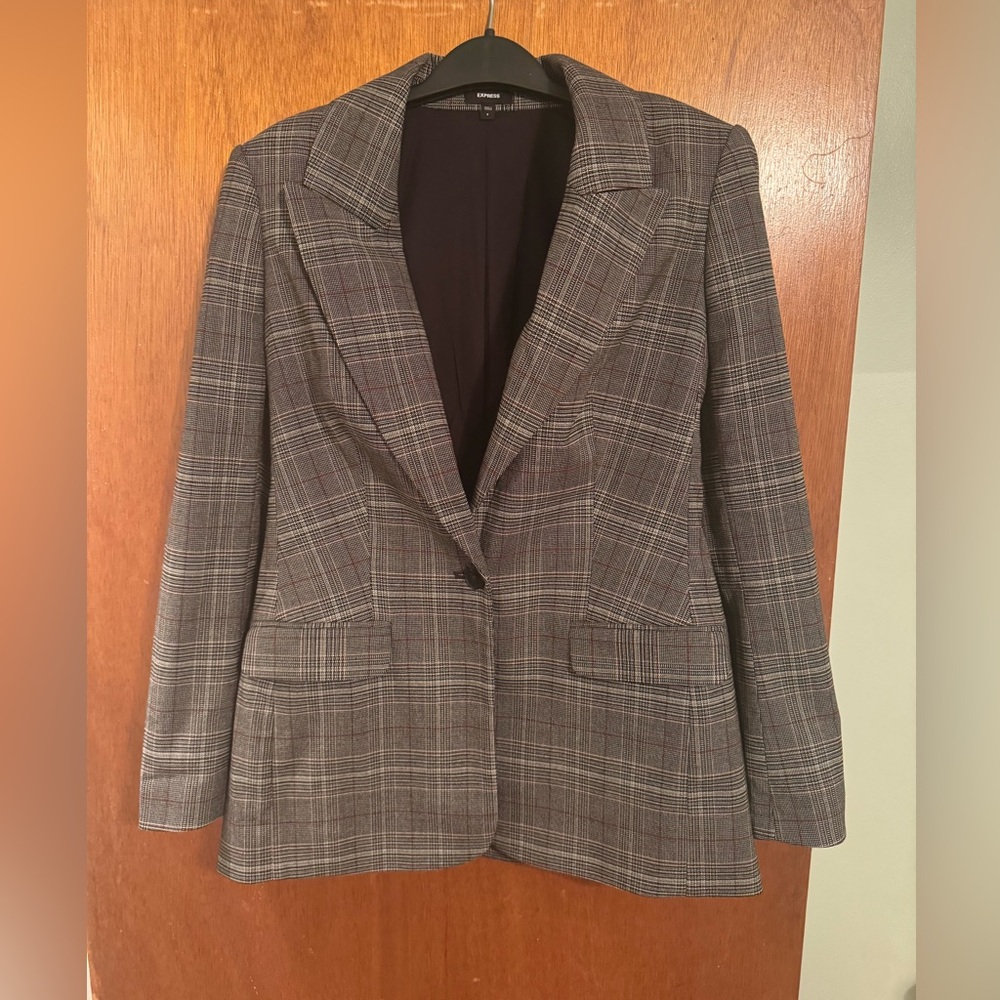 Express Plaid Blazer